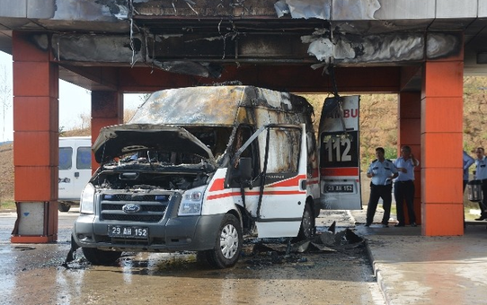 Ambulans Alev Aldı
