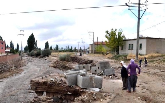 Niğde'deki Şiddetli Sağanak