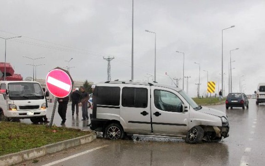 Sinop'ta Trafik Kazası: 1 Yaralı