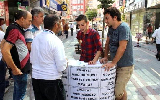 Emniyet Müdürü'nün Gitmemesi İçin İmza Topluyorlar