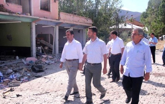 Hüda Par Heyetinden İş Yerleri Hasar Gören Esnafa Ziyaret