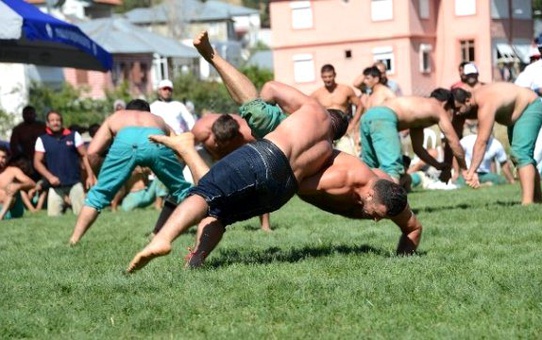 Karakucak Güreşleri Abanoz Yaylası'nda Başladı