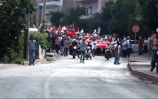 Maden İşçilerinden Grev ve Teröre Tepki Yürüyüşü