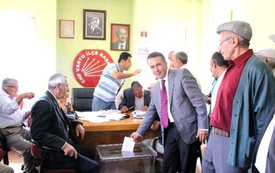 Varto CHP İlçe Başkanı Sağlam Güven Tazeledi