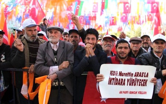 Iğdır'da AK Parti'nin Mitingi