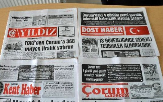 Çorum'da 4 Yerel Gazete Artık Basılmayacak