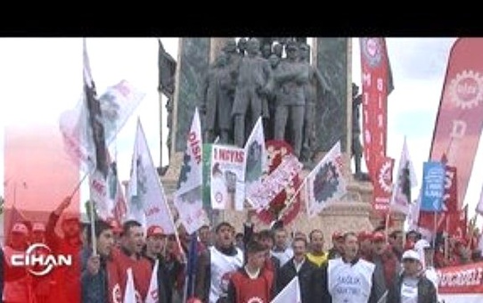 Eskişehir'deki 'Taksim'de 1 Mayıs Kutlaması