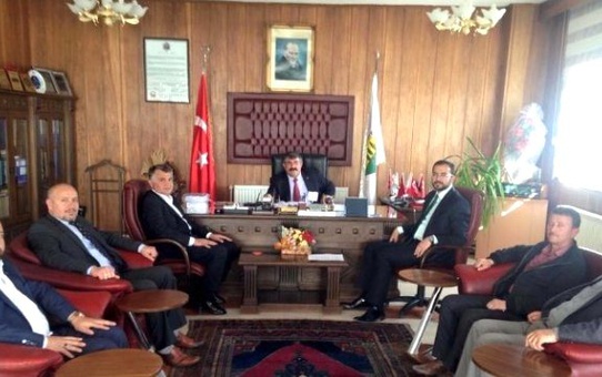 Tanrıver ve Açıkgöz'den Kavak Belediye Başkanı Yiğit'e Ziyaret