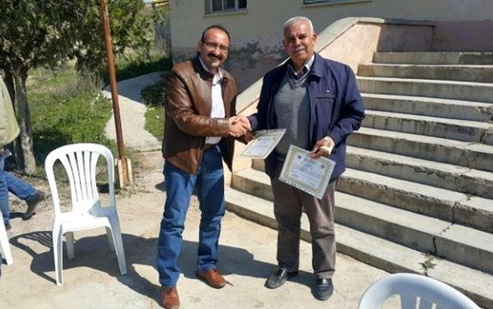 Mut'ta Çiftçiye Sertifika ve Zeytin Fidanı Dağıtıldı