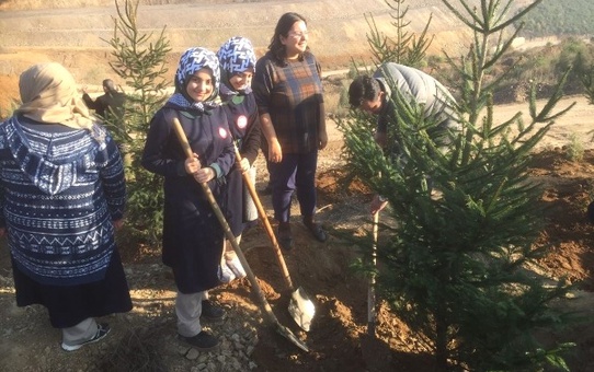 Öğretmenler Günü'nü Fidan Dikerek Kutladılar