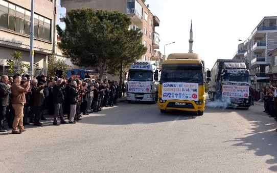 Gördes'in Yardımları Halep'e Uğurlandı