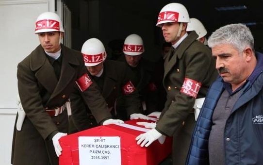 Fırat Kalkanı'nın 55'inci Şehidi Ordu'ya Uğurlandı