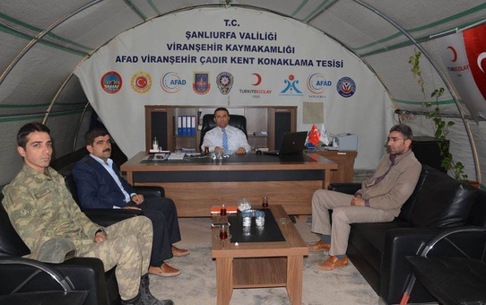 Kaymakam Çimşit Viranşehir Çadırkenti Ziyaret Etti