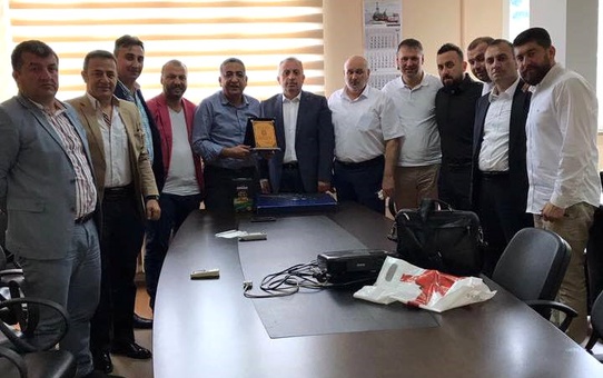 Artvin Hopaspor Yönetimi Hopaport'u Ziyaret Etti