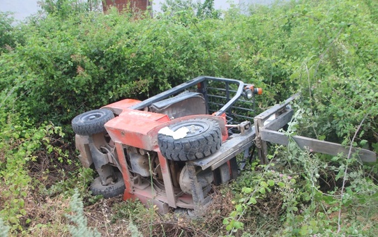 Bilecik'te Forklift Devrildi: 1 Yaralı