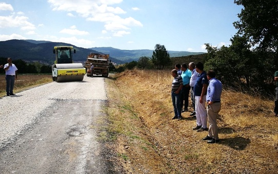 Lapseki'de Yol Çalışmaları