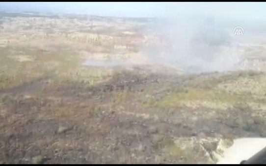 Uşak'ta Makilik Alanda Yangın (2)