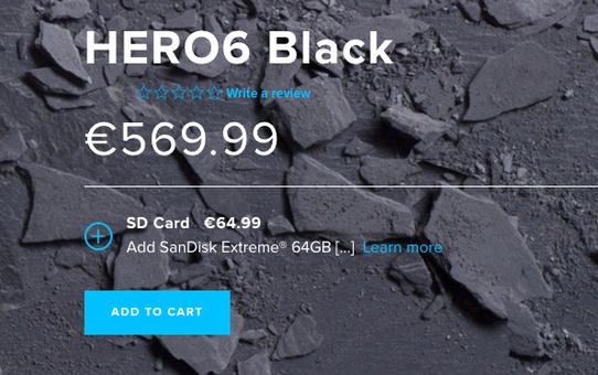 Gopro Hero6, Yeni Aksiyon Kamerası Satışa Sunuldu, 570 Euro