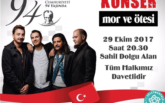 Cumhuriyet'in 94. Yılı Mor ve Ötesi Konseri ile Kutlanacak