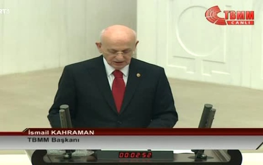 İsmail Kahraman, 289 Oyla Yeniden TBMM Başkanı Seçildi