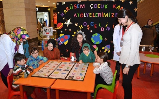 Harüsem Çocuk Kampusu Piazza'da Atölye Çalışması Yaptı