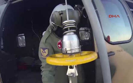 Bursa Uludağ'da Mahsur Kalanlar 14 Saat Sonra Helikopterle Böyle Kurtarıldı