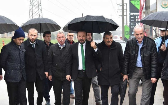 Başkan Doğan, Yağmur Altında Gündoğdu'yu Gezdi