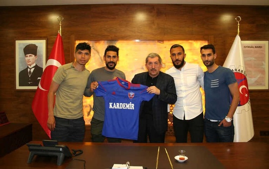 Karabükspor Futbolcularından Başkan Vergili'ye Ziyaret