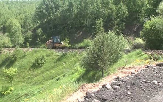 Muş'ta Yol Genişletme Çalışması