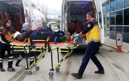 Samsun'da Trafik Kazası: 1 Yaralı