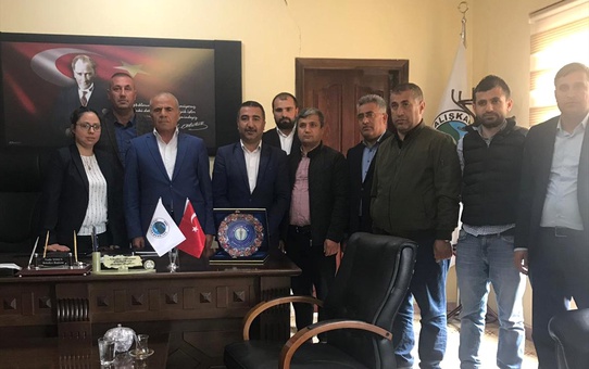 Sağlık-Sen'den Çalışkan Belde Belediye Başkanı Tosun'a Ziyaret
