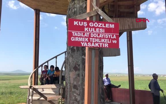 KARS KURUMA TEHLİKESİNDEKİ KUYUCUK KUŞ CENNETİ'NDE KUŞ FESTİVALİ