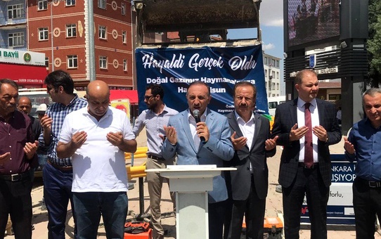 Haymana doğalgaza kavuştu