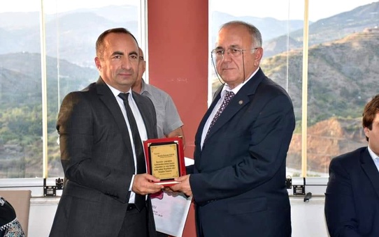 Kaymakam Alkan'a veda yemeği