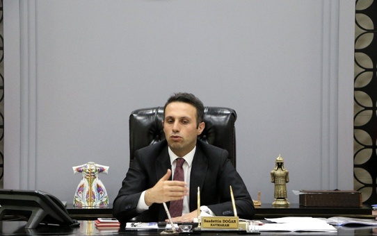Kahta'daki gazeteciler kaymakam ile bir araya geldi