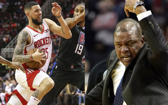 Babaya bu yapılır mı! Austin Rivers, babası Doc Rivers için teknik faul istedi...