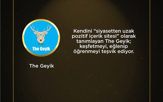 The Geyik, Boğaziçi Bilişim Ödülleri'nde 'YILIN EN İYİ İÇERİK SİTESİ' Adayı Seçildi