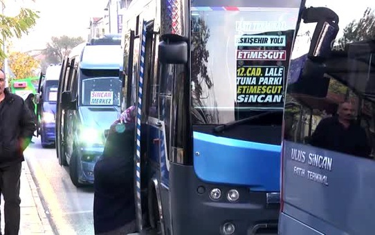 Sincanlı dolmuşçulardan Ankarakart itirazı