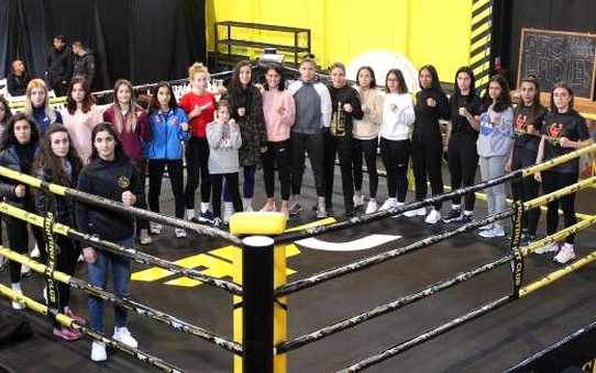 Kadın sporcular, 'kadına şiddete hayır' demek için ringe çıkacak