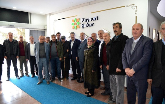 Yenipazar çiftçilerinden Kayseri Şeker'e teşekkür ziyareti