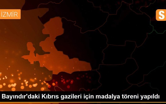 Bayındır'daki Kıbrıs gazileri için madalya töreni yapıldı