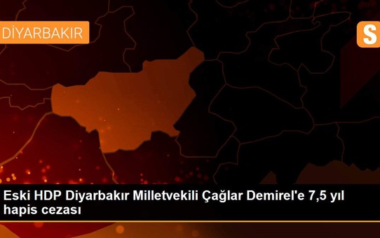 Eski HDP Diyarbakır Milletvekili Çağlar Demirel'e 7,5 yıl hapis cezası