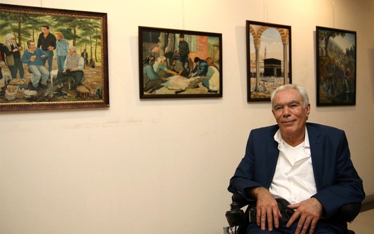 ALS hastası Ressam Yağcı, MTSO'da 'Engelsiz Renkler' sergisi açtı