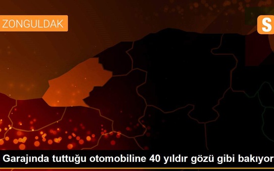 Garajında tuttuğu otomobiline 40 yıldır gözü gibi bakıyor