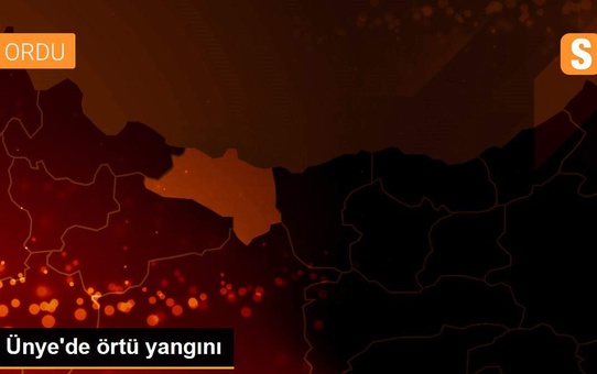 Ünye'de örtü yangını