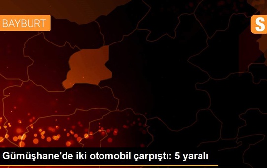 Gümüşhane'de iki otomobil çarpıştı: 5 yaralı