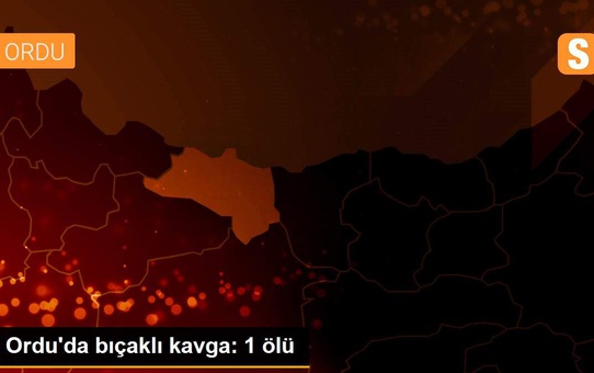 Ordu'da bıçaklı kavga: 1 ölü