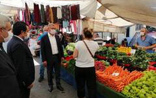 Üsküdar Belediye Başkanı Türkmen maske takana ayrıcalık istedi esnaf kabul etti