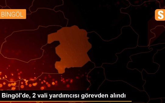 Bingöl'de, 2 vali yardımcısı görevden alındı