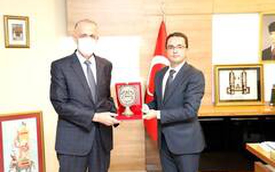 Mülkiye Başmüfettişi Aktaş, Cizre Kaymakamı Sinanoğlu ile bir araya geldi